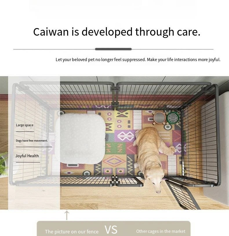 Cat dog cages household indoor pet enclosures small to large dog enclosures for free combination training and toilet isolation
