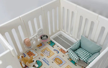 Open Top Small Dog Indoor Cage 66CM Away From Door Plastic Fence Eco-friendly Dog Cage Pet Animal Products Supplies Accessories