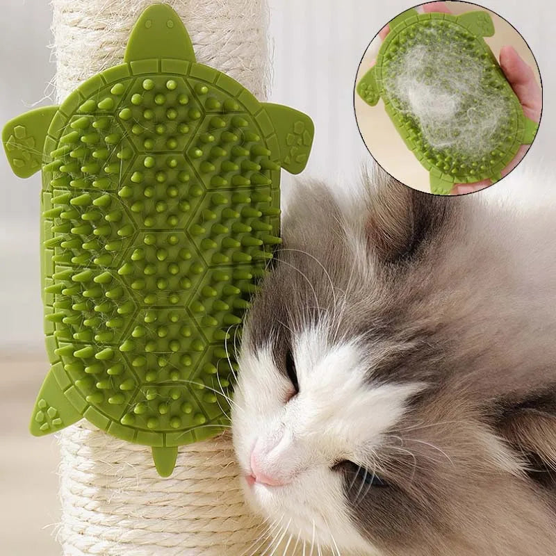 Cat Grooming Brush Self Cleaning Silicone Massage Comb for Kittens Cat Toy Accessories Wall Corner Scratcher Pet Cat Brush Comb