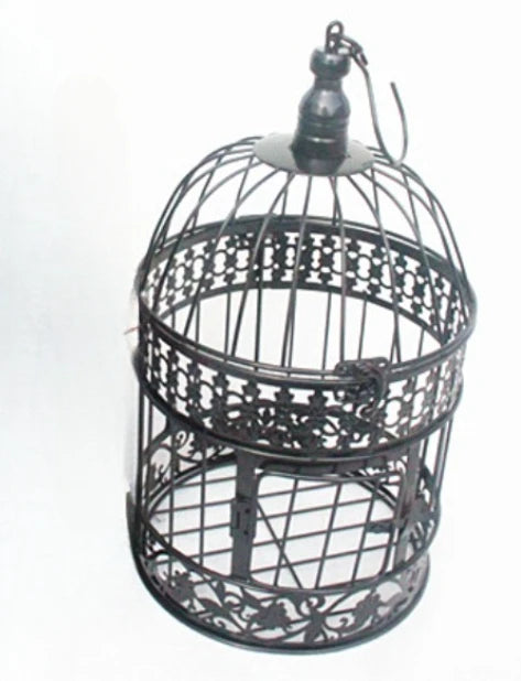 European-style Iron Art Bird Cage Wedding Decoration Flower Cage Home Living Room Decoration Prop Hanging Flower Frame Bird Cage
