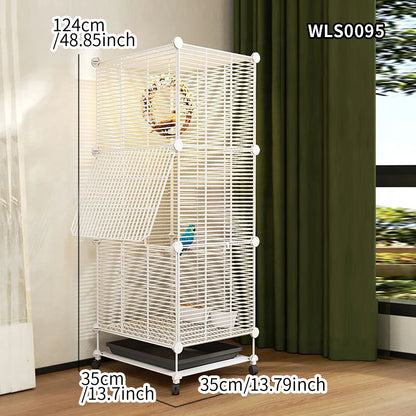 Birdcage Parrot Cage Household Large Tiger Skin Black Phoenix Peony Starling Special Luxury House with Tray