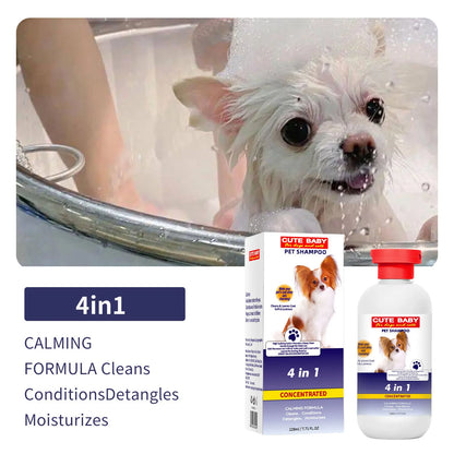 1pcs Premium Whitening Pet Grooming Shampoo - Cat Dog Universal Bath Shampoo With Lasting Fragrance And Clean Formula
