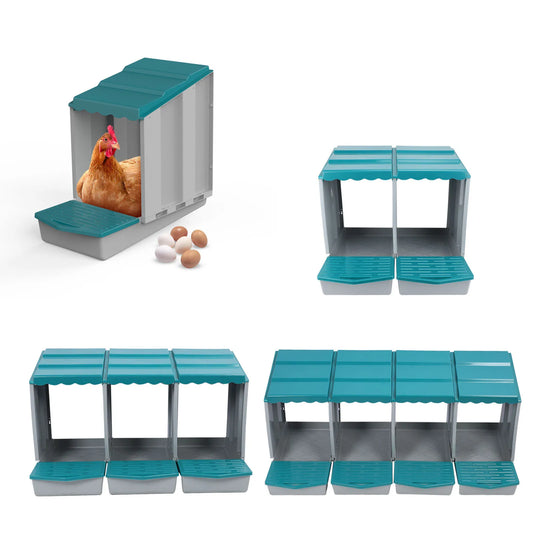 Chicken Nesting Box PP Chicken Egg Laying Box for Hens Ducks Poultry Comfortable Spacious Easy To Clean Chicken Egg Laying Box