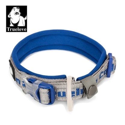 Truelove Pet Dog Collar Nylon  and Reflective Materials Widened and Comfortable Version Suitable for Dogs of All Sizes TLC50121