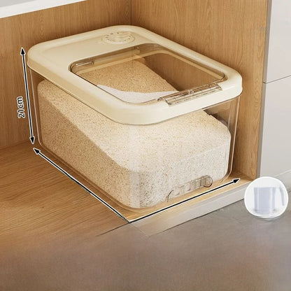 Food ade Rice Storage Box Moisture Proof Bug Resistant Home Use Rice Barrel Wheat Flour Storage Container Nordic Sle Kitc...