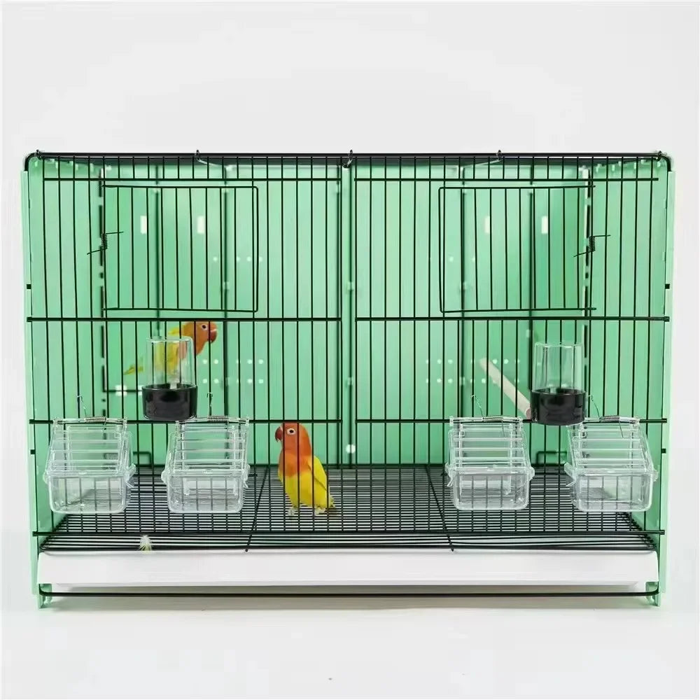 New Arrival Factory Wholesale Big Breeding Cage For Sale Multilayer Movable Splice Love Bird Cage With Roller Base