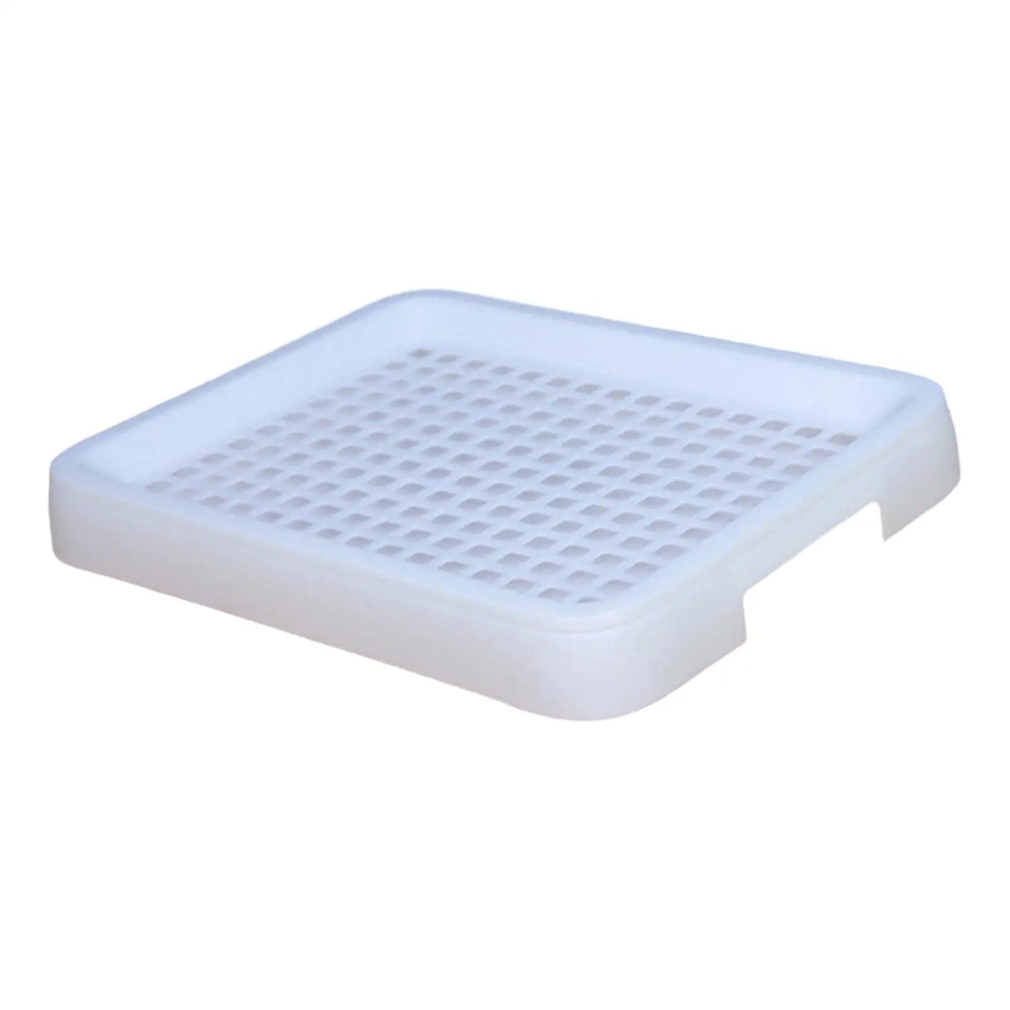 Rabbit Litter Tray Rabbit Toilet Portable with Grate Double Layer Guinea Pig Litter Pan Bunny Potty for Small Animals Ferrets