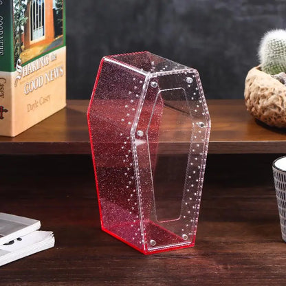Transparent Acrylic Herpetarium; Spider, Insect, Lizard Breeding Habitat with Ventilation; Arboreal Reptile Housing Box