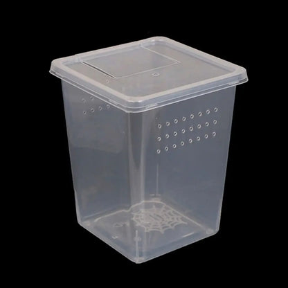 Reptile Accessories Transparent for Scorpion Spider Ants Lizard Living Box Hatching Tank Insect Feeding Box Reptile Habitat