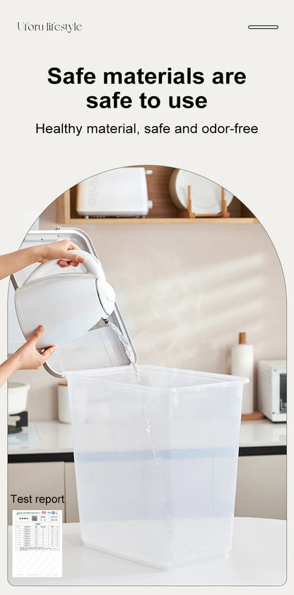 Rice bucket Household flour storage tank sealed against insects and moisture food-grade rice storage box Rice box
