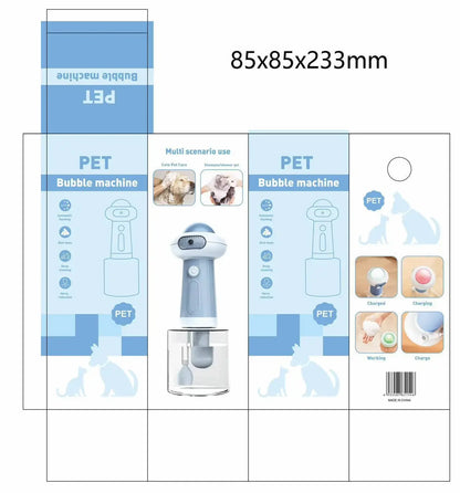 Pet shower gel frother, bubble machine, dog and cat shower gel frother, second-generation