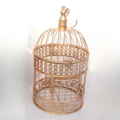 European-style Iron Art Bird Cage Wedding Decoration Flower Cage Home Living Room Decoration Prop Hanging Flower Frame Bird Cage