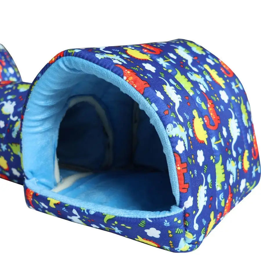 Hamster House Guinea Pig Bed Cave House Hideout for Dwarf Rabbit Bunny Ferret Hamster Chinchilla Hedgehog Washable Cage Nest