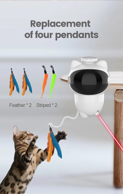 Infrared laser automatic cat teasing device, intelligent electric cat toy, self entertaining and relaxing pet toy