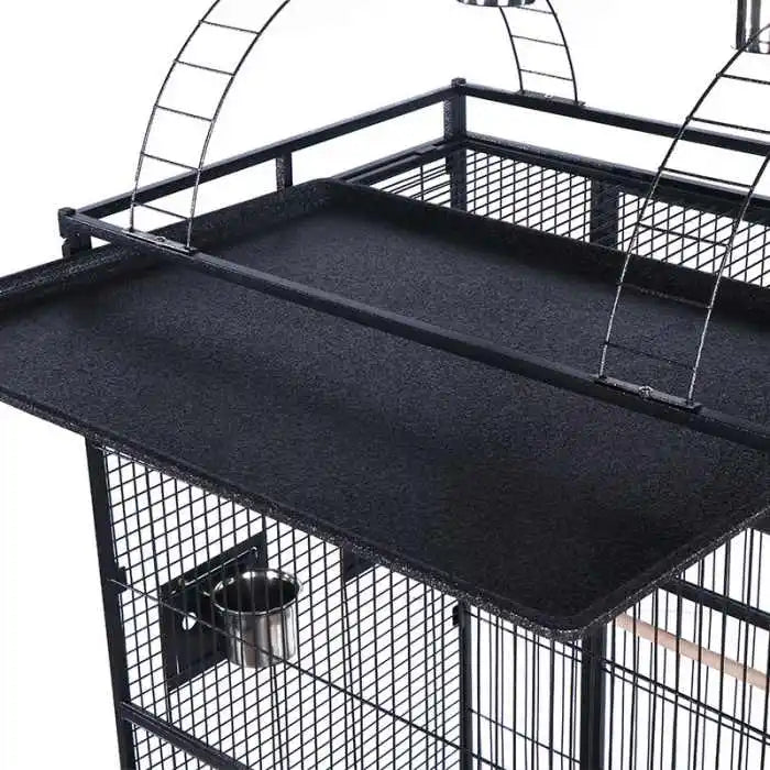 NO STOCK, PLEASE DONT BUY Wire Iron Metal Bird Cage with Wheel Aviary Canary Pigeon Breeding Aviaries Large Bird Cages