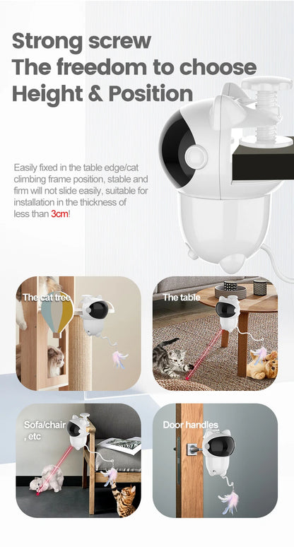 Infrared laser automatic cat teasing device, intelligent electric cat toy, self entertaining and relaxing pet toy