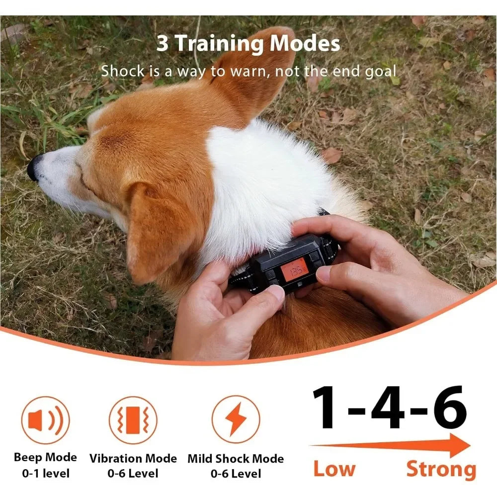 Electric Wireless GPS Dog Fence, Safe Dog Containment System GPS Boundary, Radius up to 999 Yards, Waterproof Training Collar