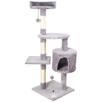 Winter cat climbing frame, wrapped in fabric for warmth, cat villa, cat nest, cat tree, cat jumping platform, pet toys