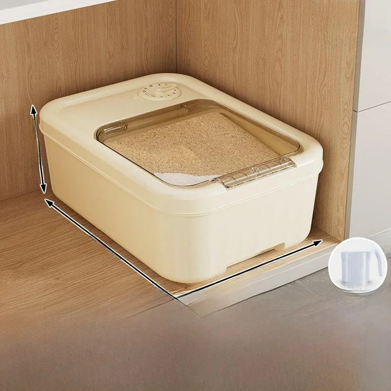 Food ade Rice Storage Box Moisture Proof Bug Resistant Home Use Rice Barrel Wheat Flour Storage Container Nordic Sle Kitc...