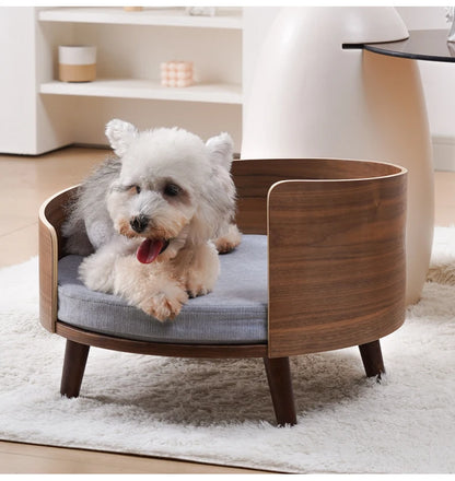 Solid wood pet nest, sofa cat t, dog bed can be dismantled and washed, small and medium-sized pets can sleep in cat bed in all
