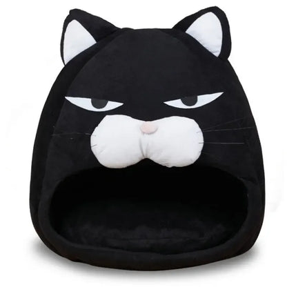 Warm Black Cat Shape House/Bed For Cats Bed Cushion Sleeping Bag Puppy bed Mat Cat Accessories Pet dog Bed Kennel Cama Gato