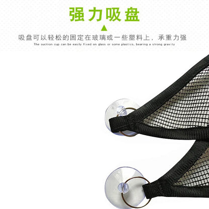 1pc Bearded Dragon Hammock Lizard Lounger Ladder Hanging Bed Accessories Reptile Habitat Terrarium Decoration