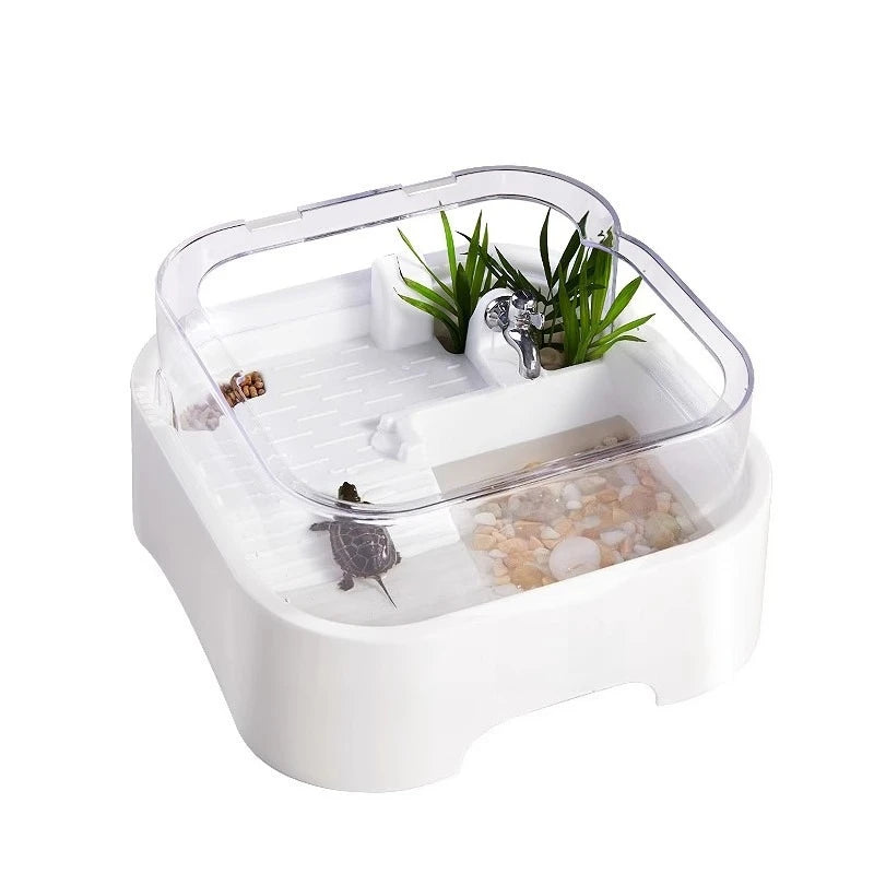 Turtle Tank, Home Brazilian Turtle Pot, Decorative Item, Grass Turtle Breeding Box, Tank Sun Deck