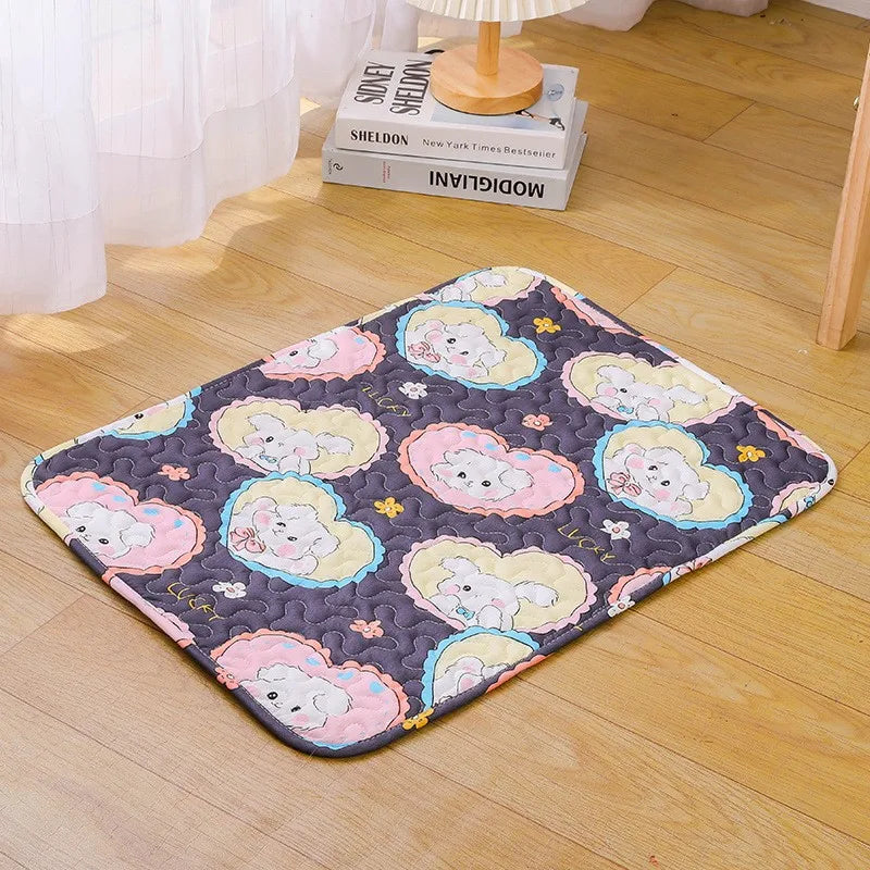 Washable Pet Pee Pad Pet Diaper Mat Reusable Mats for Dogs Dog Bed Urine Washable Dog Training Pad Four Seasons Pet Mat Urine