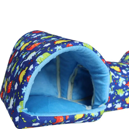 Hamster House Guinea Pig Bed Cave House Hideout for Dwarf Rabbit Bunny Ferret Hamster Chinchilla Hedgehog Washable Cage Nest