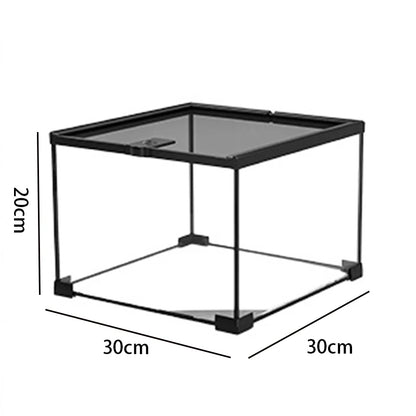 Reptile Terrariums Glass Landscaping Ecological Tank Amphibious Habitat Breeding Box Lizard Turtle Transparent Display Tanks