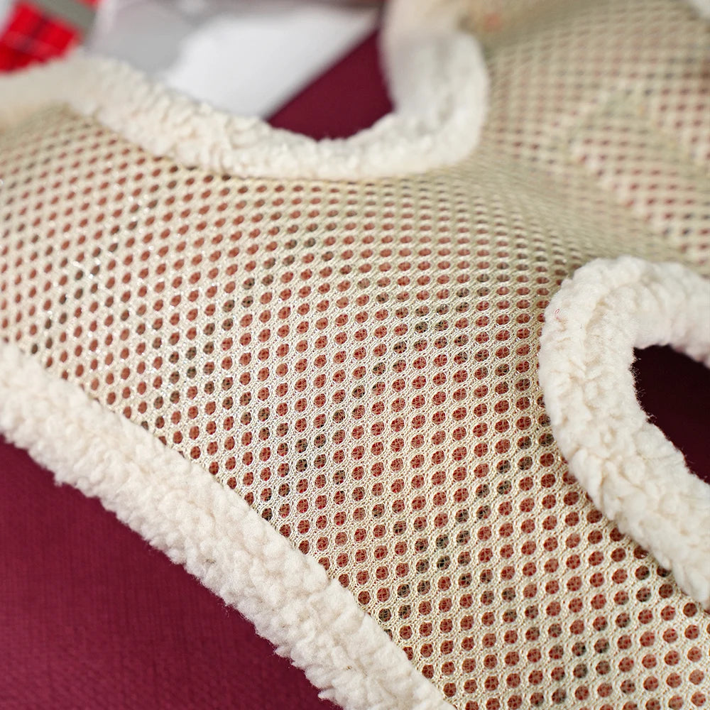 Breathable Dog Harness Leash Bag Set Winter Warm Dog Fur Harnesses Vest Pet Walking Rope With Garbage Bag for Small Medium Dogs