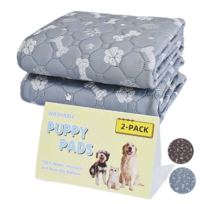 2pcs Large Pet Dog Pee Pads, Rosa Rink Washable Sleep Play Pad, Reusable Dogs Puppy Pads Pet Training Pads for Dogs winter