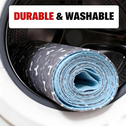 Pheromone-Infused Puppy Pads, Reusable Dog Training Pee Mats, Robust 4-Layer Leak-Proof Padding with Anti-Slip Base