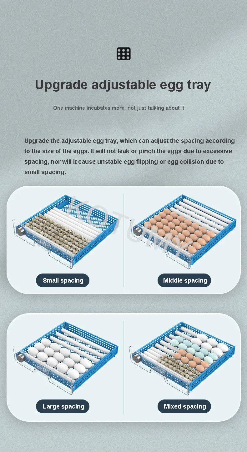 Incubator, Chicken Automatic Intelligent Small Incubator, Chicken Duck Goose Household Incubator, Mini Water Bed Incubator