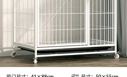 Window Openable Mesh Cat Cages Creative Pet Villa Duplex Luxury Cat Dog House Durable Metal Pet Room Modern Minimalist Doghouse