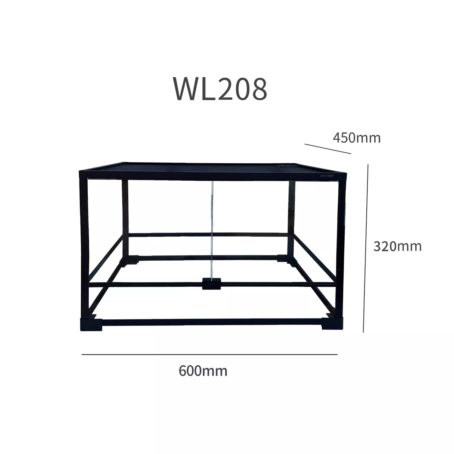 Glass Climbing Pet Rainforest Breeding Tank for Snake Python Tortoise and Lizard,Ecological Landscape Terrarium for Arboreal