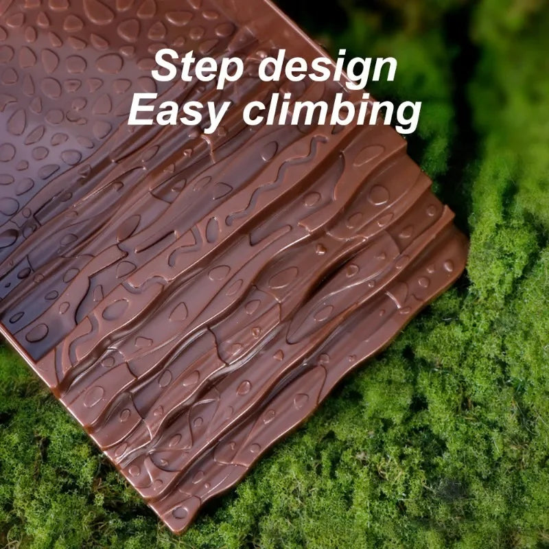 1 PC Plastic Ladder Climbing Turtle Bath Basin Water Food Basin for Small Pets Tortoises Reptiles Lizards Ornaments All Seasons