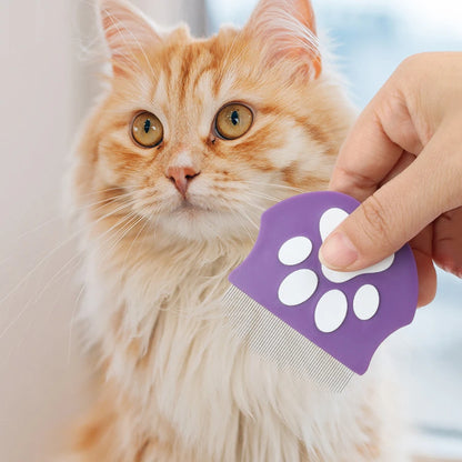 Pet Grooming Comb - Flea Comb for Cats & Dogs, Curved Design for Face & Body, Mini Detangling Brush for Pets 침구청소기 강아지미용  pet