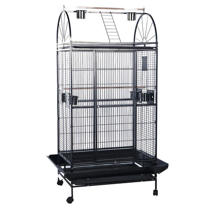 NO STOCK, PLEASE DONT BUY Wire Iron Metal Bird Cage with Wheel Aviary Canary Pigeon Breeding Aviaries Large Bird Cages