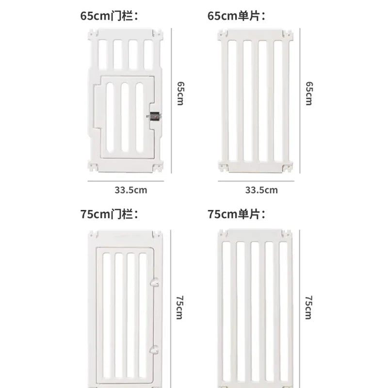 Indoor Outdoor Dog Enclosure Plastic Modular Pet Guardrail with Top Cage Pet Home Products Ventilation Accessories Dog Fences