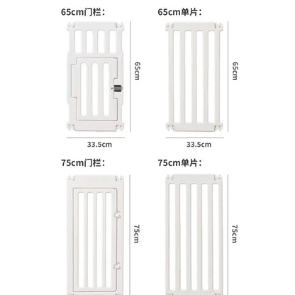 Indoor Outdoor Dog Enclosure Plastic Modular Pet Guardrail with Top Cage Pet Home Products Ventilation Accessories Dog Fences