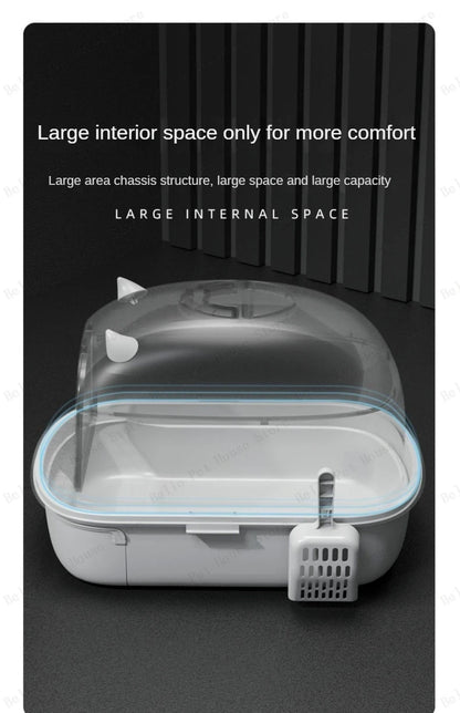 Extra Large Odor-proof Cat Litter Box Fully Enclosed Cat Toilet Foldable Storage Drawer-style Cat Litter Box Pet Supplies