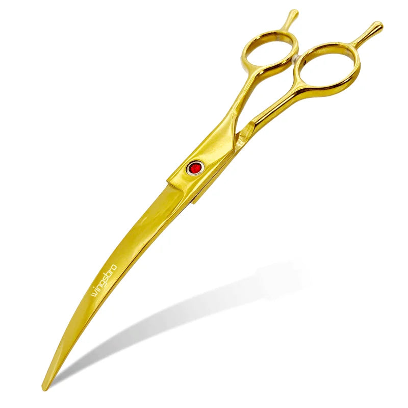 Pet Grooming Scissors   7inch Right and Left Hand Curved Scissors For Dog Grooming