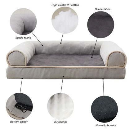 Cat Dog Bed Sofa Warm Cat Nest Pet Bed for Small Medium Dogs Cats Comfortable Plush  Non-slip Puppy Pet Supplies Sofa Bed
