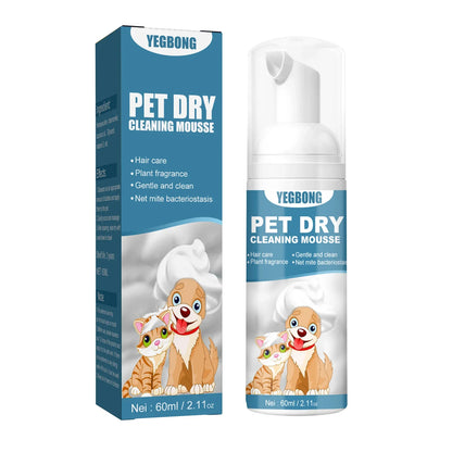 Cat Dry Shampoo No Rinse Dogs Cats Cleaning Mousse Rinse Free Pet Shampoo Bathless Cleaning Odor Removal For A Fresh Smelling