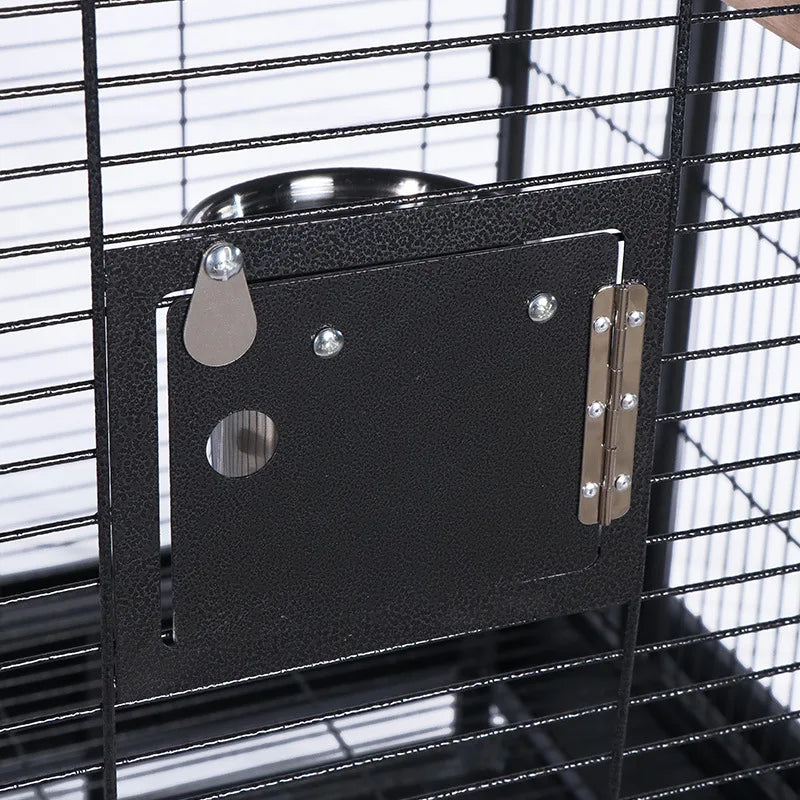 NO STOCK, PLEASE DONT BUY Wire Iron Metal Bird Cage with Wheel Aviary Canary Pigeon Breeding Aviaries Large Bird Cages