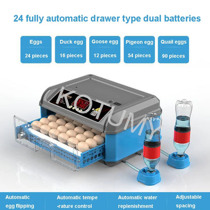 Incubator, Chicken Automatic Intelligent Small Incubator, Chicken Duck Goose Household Incubator, Mini Water Bed Incubator