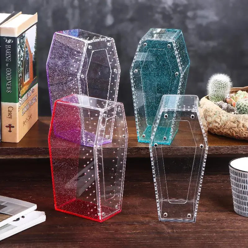 Transparent Acrylic Herpetarium; Spider, Insect, Lizard Breeding Habitat with Ventilation; Arboreal Reptile Housing Box