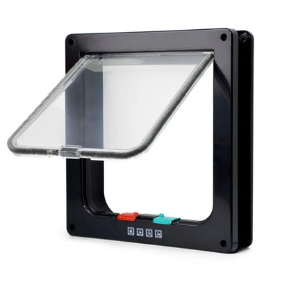 Smart Pet Door Automatic Closing Cat Door Secure Dog Doors Convenient Cat Doors SelfLocking Safe Durable Puppy Gates