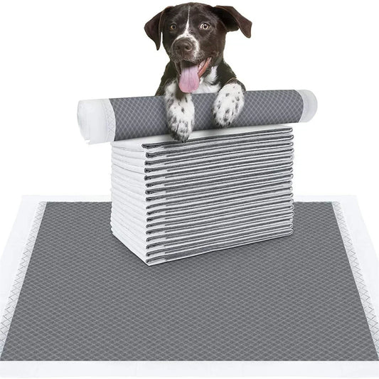Eco-Friendly Bamboo Charcoal Puppy Pads- 20/40/50/100PCS Quick-Dry Absorbent Disposable Dog Diapers for Training & Clean Comfort